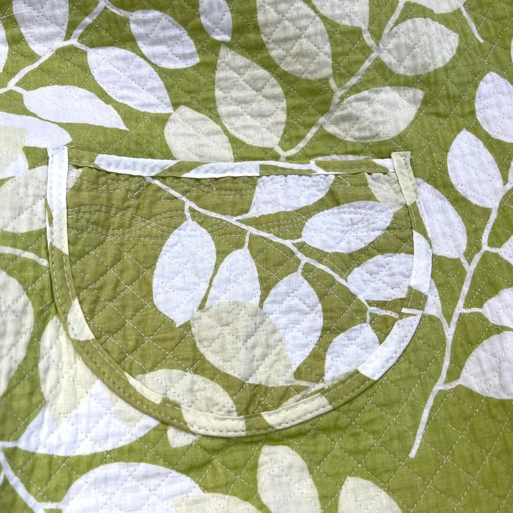 Quilted Spring Leaf Design Apron